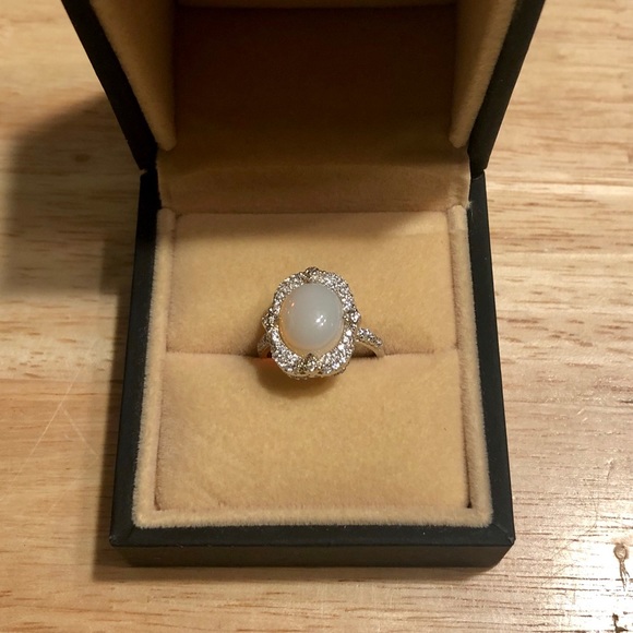 Buy 2 get 1 free natural pink opal ring - Picture 2 of 4